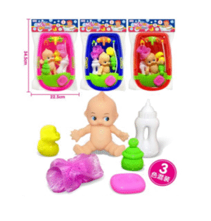 25-58536 Muñeco Bebe Bañera