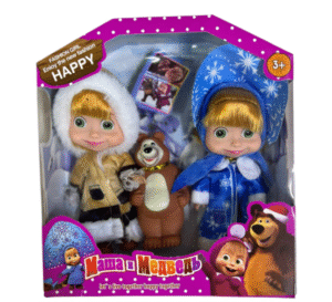 25-B2324B1 Muñecas Y Oso Invierno