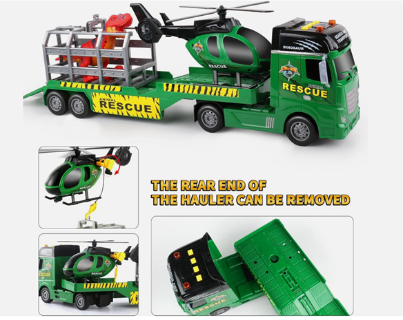 Carro Helicoptero Con Dinosaurio