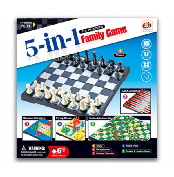 Juego De Mesa 5 En 1